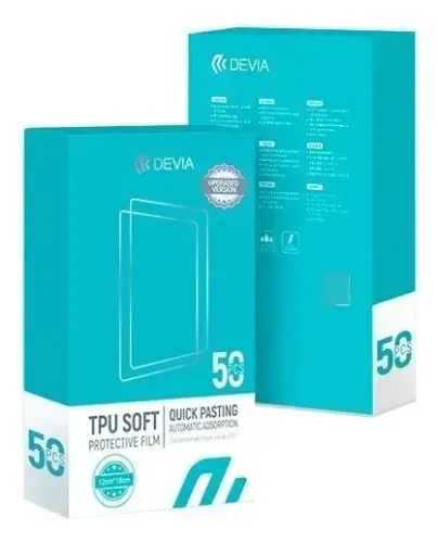 Kit Com 50 Peliculas De Tpu Hidrogel Devia 12cm X 18cm