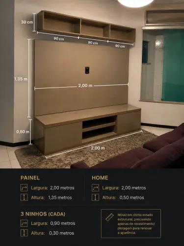 HOME PLANEJADO PARA TV - ALTO PADRÃO - MODERNO E ELEGANTE