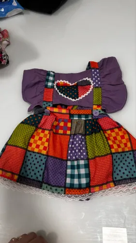 Vestido caipira menina bebê 