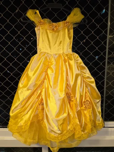 Vestido infantil da Princesa Bela