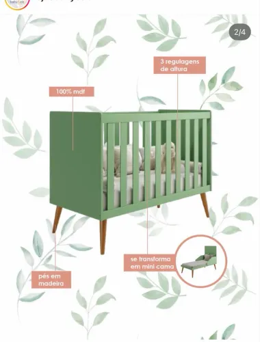 Vendo quarto de bebê seminovo completo pouco tempo de uso