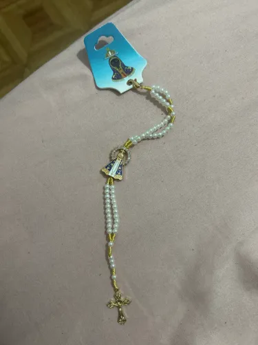 Lindo terço de pulso Nossa Senhora Aparecida 