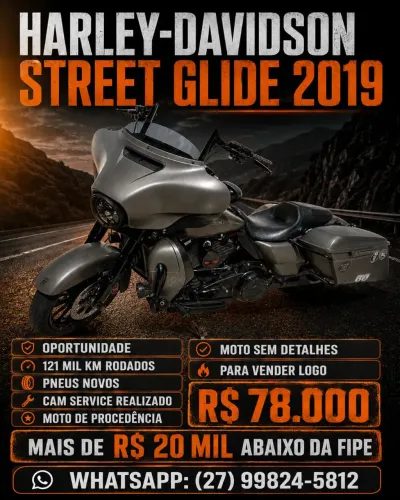 Oportunidade de ter a sua Harley