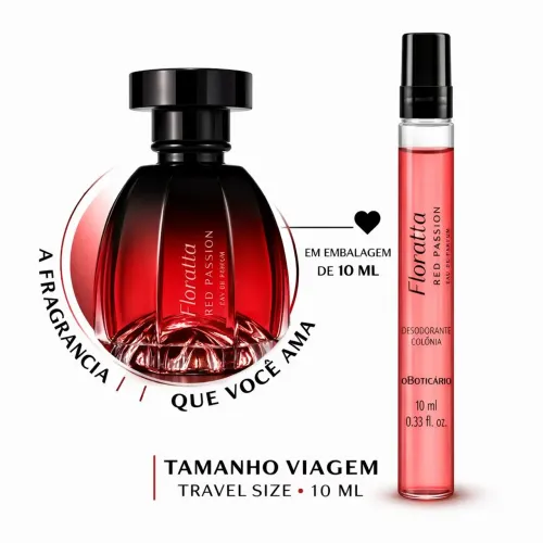Floratta Red Passion 10ml Boticário Feminino  