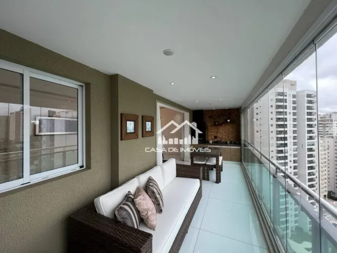 Venda ou locação de apartamento mobiliado de 119m² , com 3 suítes e varanda gourmet na Vil