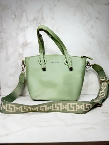 Bolsa tote verde-claro