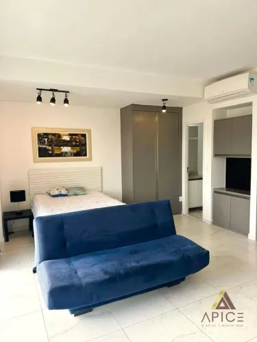 Studio com 1 dormitório para alugar, 51 m² por R$ 5.200,00/mês - Pompéia - Santos/SP