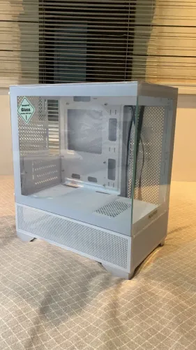 Gabinete Round5 Draven White, Mid Tower, Lateral e Frontal de Vidro, M-ATX