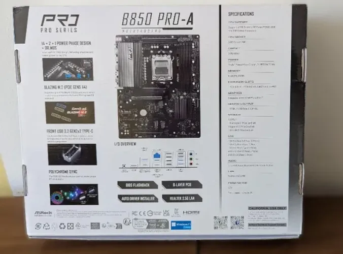 *Novo com garantia de fábrica* ASrock B850 Pro A*