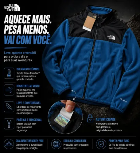 Jaqueta the north face azul
