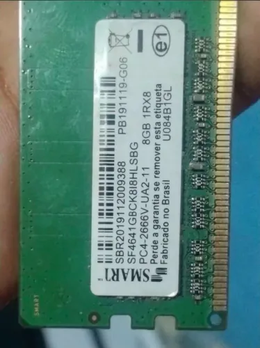 Memória DDR4 PC 8 Gigas