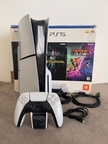 Ps5 Slim Com Leitor / Aceito Cartão