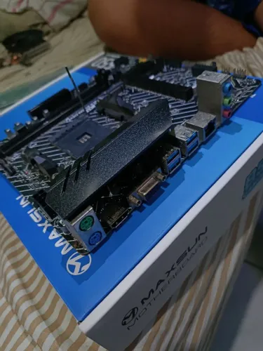 Placa-Mãe AM4 Mancer A520M DDR4 + Adaptador Lan USB 3.0 (Leia a Descrição)