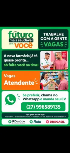 Vaga para Farmácia