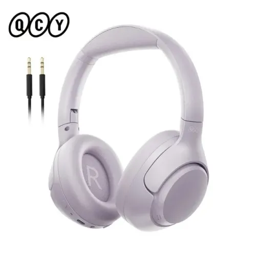 Headset Qcy H3 Anc Adaptativo Bluetooth 5.3 Multiponto 60h Cor Violeta