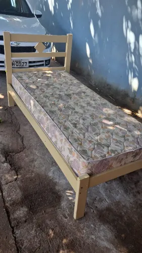 Cama + colchão solteiro