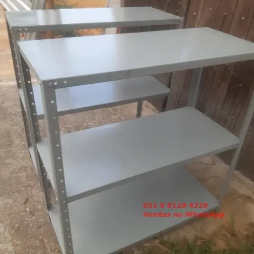 Estante de 1 Metro de Altura Funda 40cm de Profundidade com 3 Divisórias - Frete Grátis