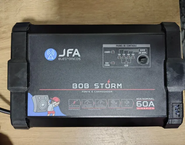 Fonte Carregador JFA Bob Storm 60A Bivolt Para Caixas Residenciais