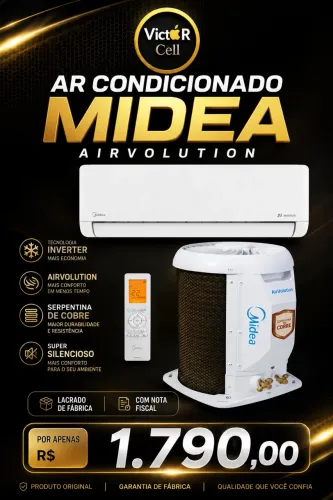 Ar Condicionado Midea 9.000 Btus Air | Lacrado | Novo