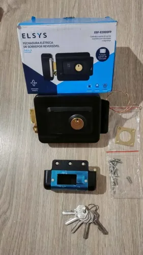Fechadura Elétrica De Sobrepor- Lingueta Reversível ELSYS ESF - E2000FP