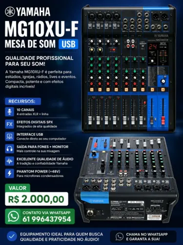 Vende -se uma mesa de som Yamaha
