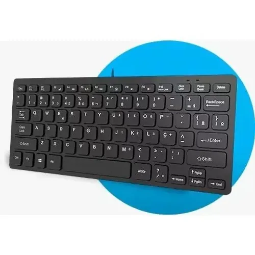 Mini Teclado com fio USB KF350, APP-TECH