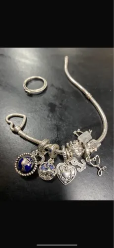 Pulseira Pandora Original + Charms Originais em Prata 925