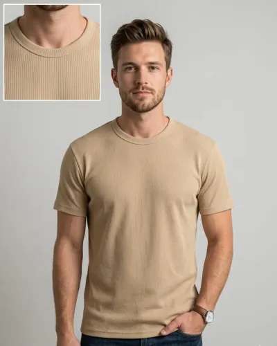 Camiseta canelada Zara