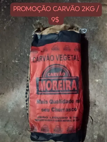 Carvão 9$ / Aparti de dez unidades sair á 8$