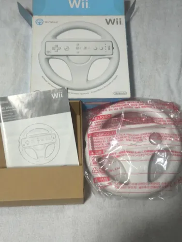 Controle Wii Volante Original na caixa