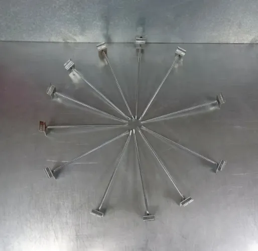 50 Ganchos 20cm Parede Canaletada NOVO