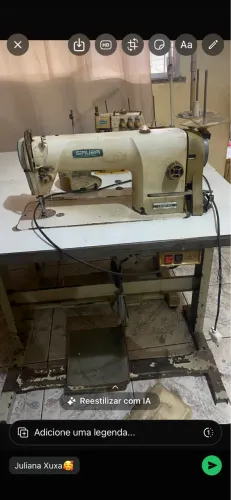 2 máquinas industriais (reta e overlock 3 fios)