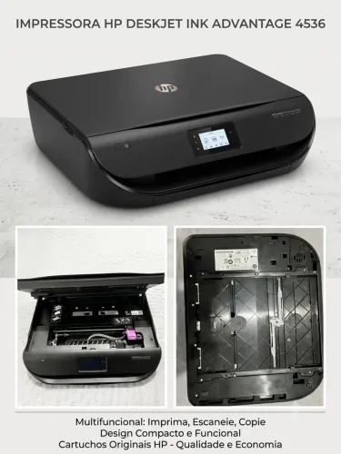 Impressora Multifuncional HP DeskJet Ink Advantage 4536 - Wi-Fi