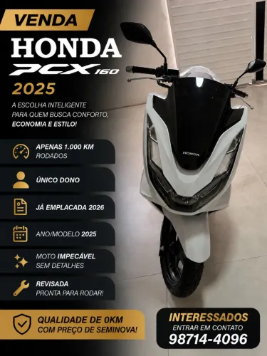 ? Honda PCX Impecável - Econômica, Completa e Pronta para Rodar!