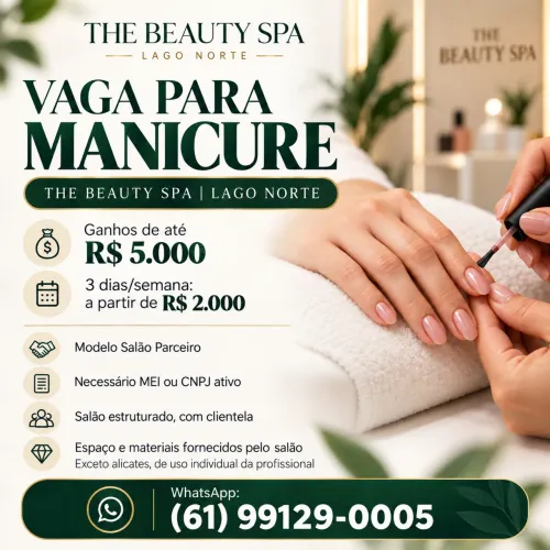 Vaga para Manicure | Lago Norte.