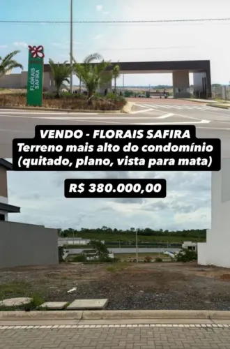 Lote condominio florais safira