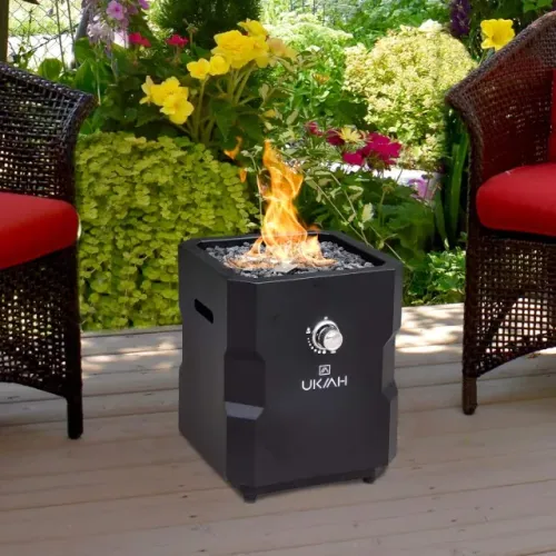 Lareira a gás portátil Tailgater X - 48.000 BTUs - na cor preta