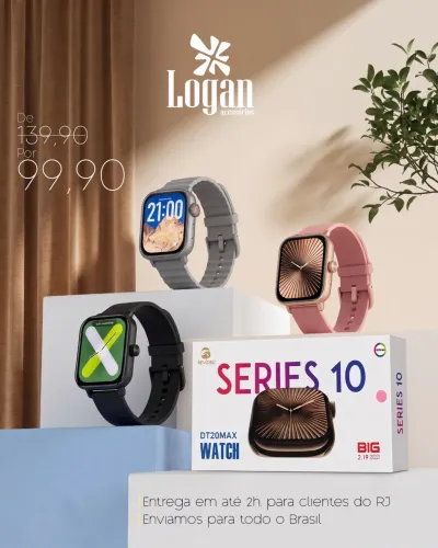 Smartwatch Series 10 DT20MAX - Novo na Caixa