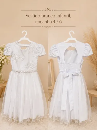 Vestido Branco Infantil 