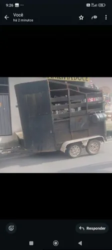 Carretinha trucada para dois animais 