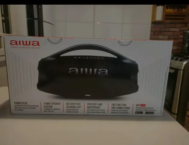 Boombox aiwa plus lacrado+ nota fiscal