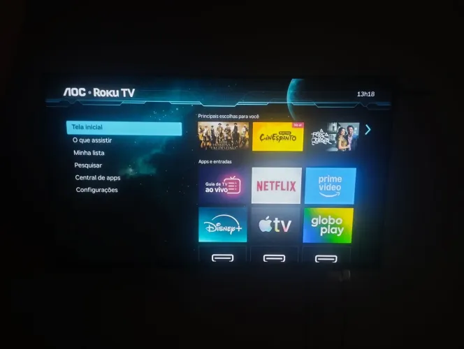 TV Smart AOC Roku TV - Excelente estado - R$ 750