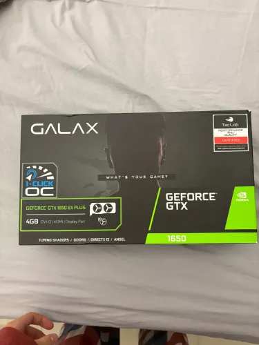 Placa de vídeo Nvidia GeForce GTX 1650 GALAX (pouco uso)