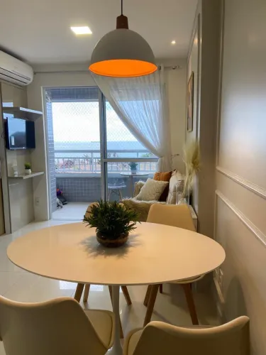 Apartamento mobiliado vista mar