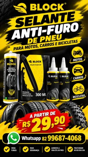 Selante/Vacina para Pneus