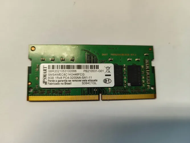 Memória Ram para notebook DDr4 8GB 3200MHs de velocidade ideal para dar mais rapidez