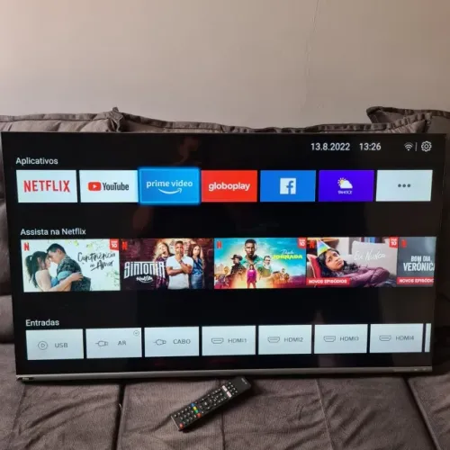 TV Smart 50 Philco 4K - Borda Infinita (NOVA NO PLÁSTICO e Entrego)