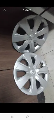 Par Calota Original Toyota Etios Aro 14 (duas Unidades)