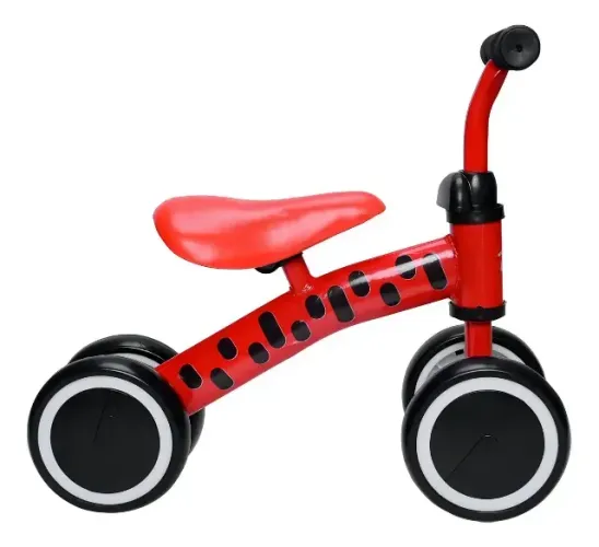 Andador Bebe Carrinho Infantil Treina Equilíbrio Zippy Toys Cor Vermelho