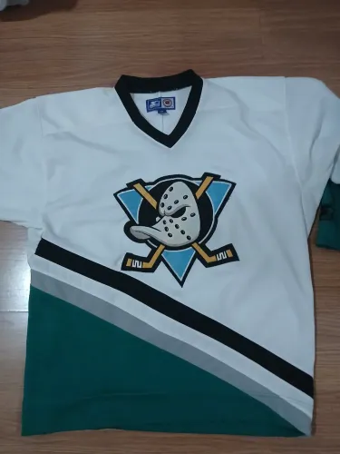 Jersey hockey NHL Anaheim Ducks Starter anos 90. Tamanho G